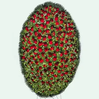 Венок из искусственных цветов